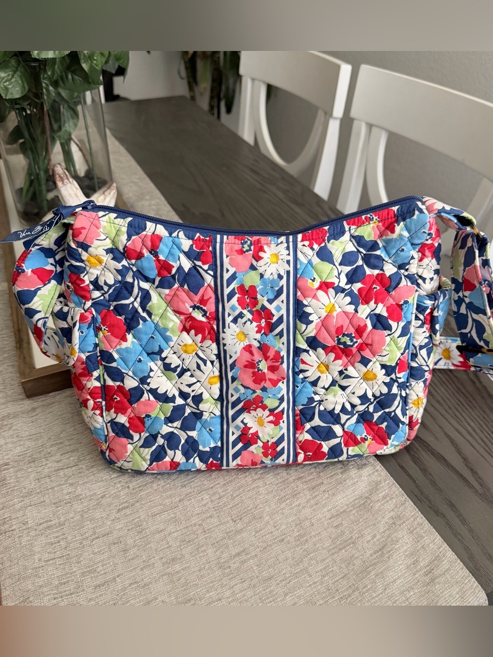 💐Vera Bradley Quilted Floral Summer Cottage Crossbody Shoulder Bag